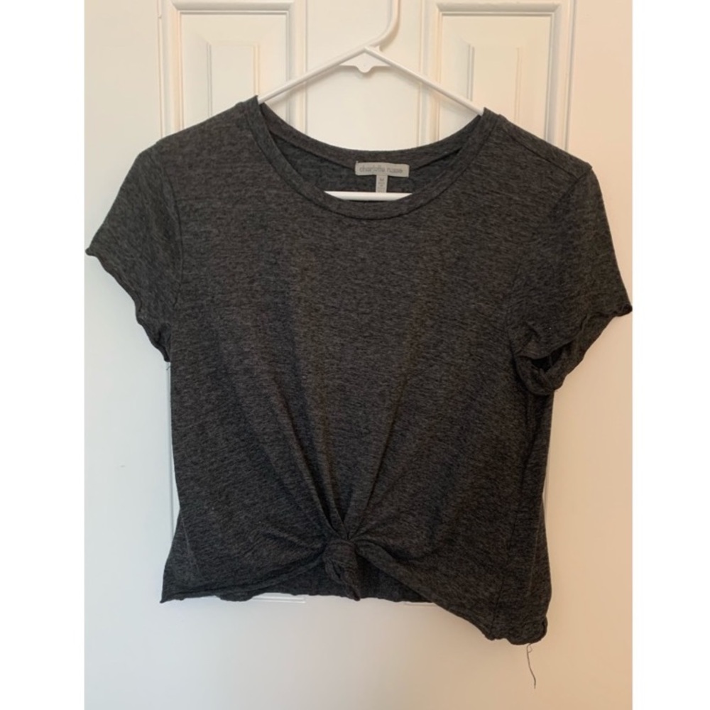 Grey Crop Top